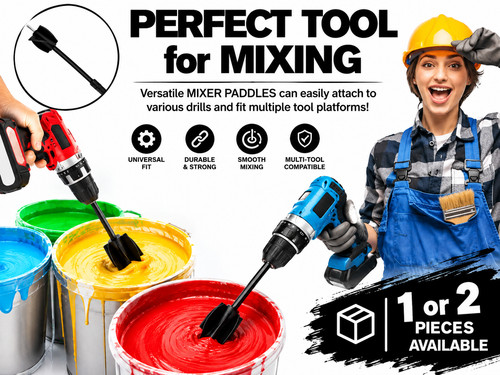 2pc paint mixer - mixer, drill
