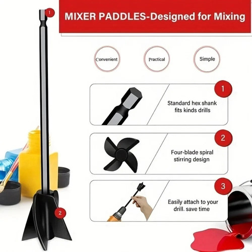 2pc paint mixer for drill - paint,