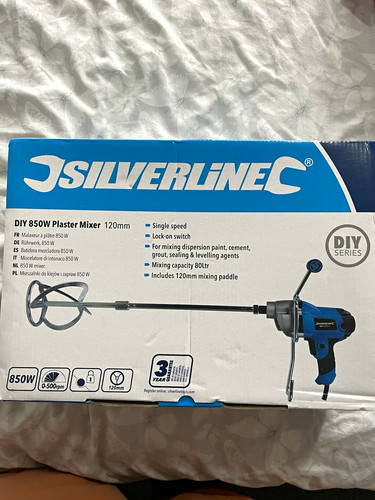 Silverline 850w plaster mixer - 850w,