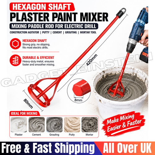 Red drill paint pot plaster - red,